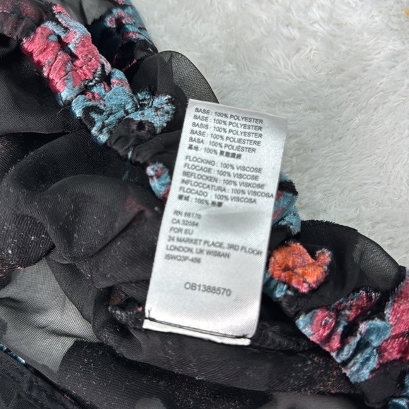 Free People | Tied to You Floral Velvet Tank in Dark Combo - Picture 6 of 8